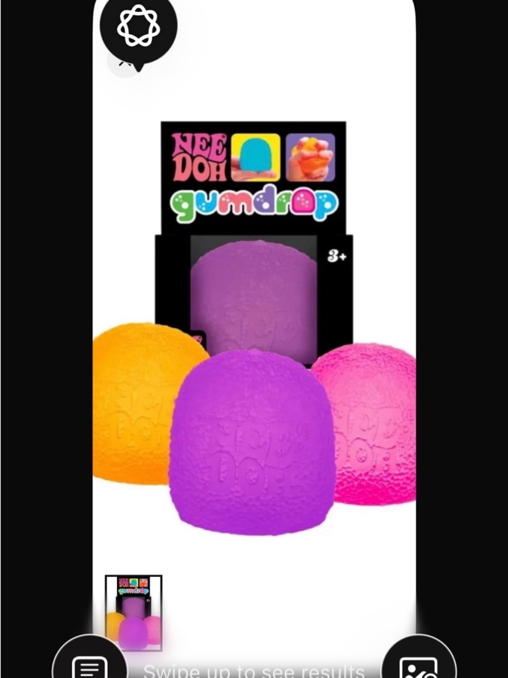 Orange Viral NeeDoh Gumdrop Super Solid Squish! HTF fast ship - Picture 4 of 4